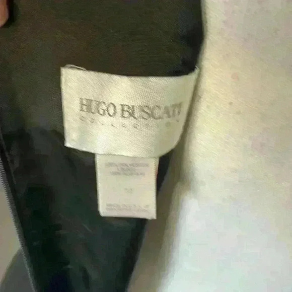 Vintage Hugo Buscati Collections classic Black dress size 10   - Picture 6 of 7